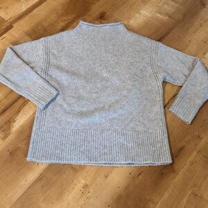 J.Crew Cashmere Rollneck Mockneck Turtleneck Sweater Gray Size XS